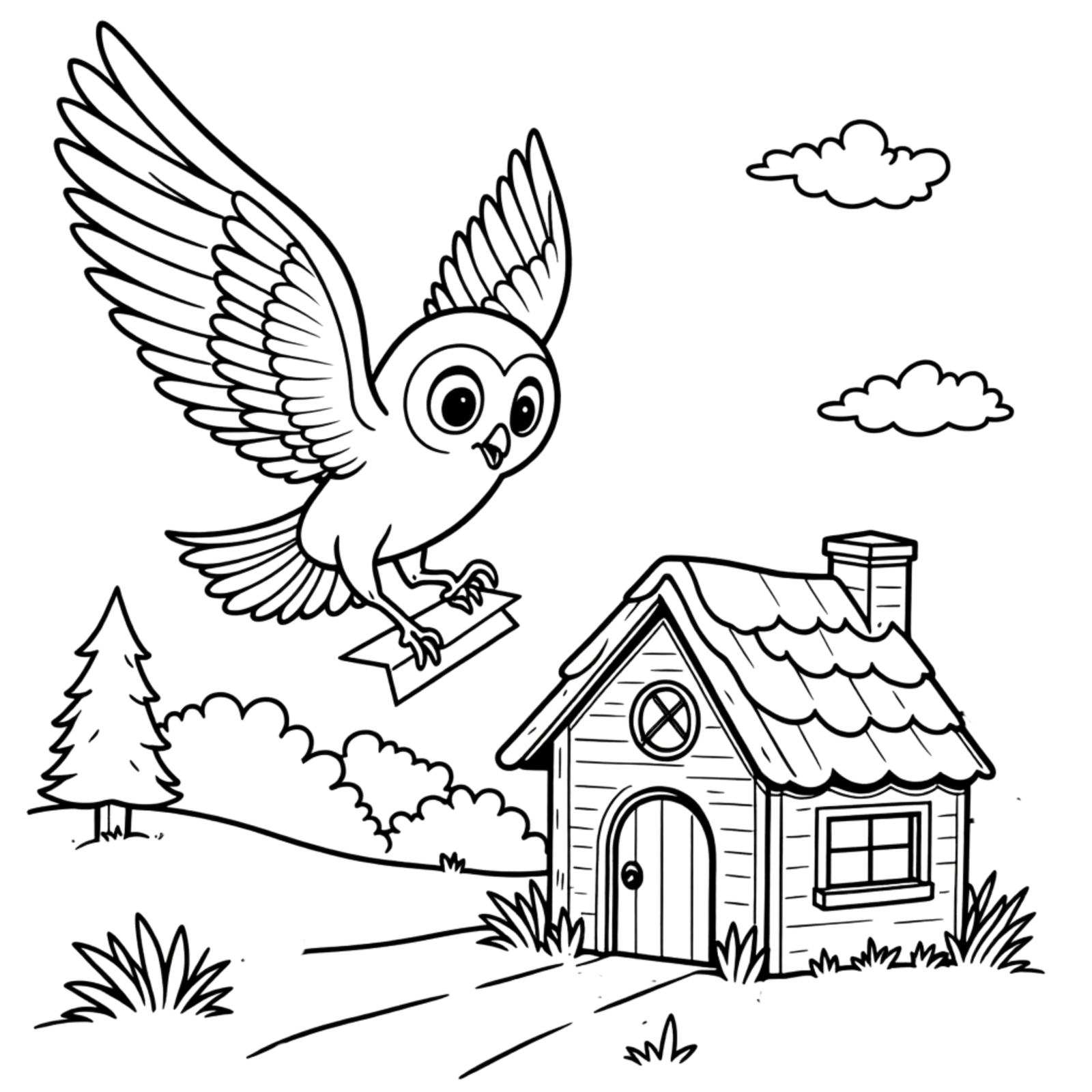 autumn cozy cabins coloring books