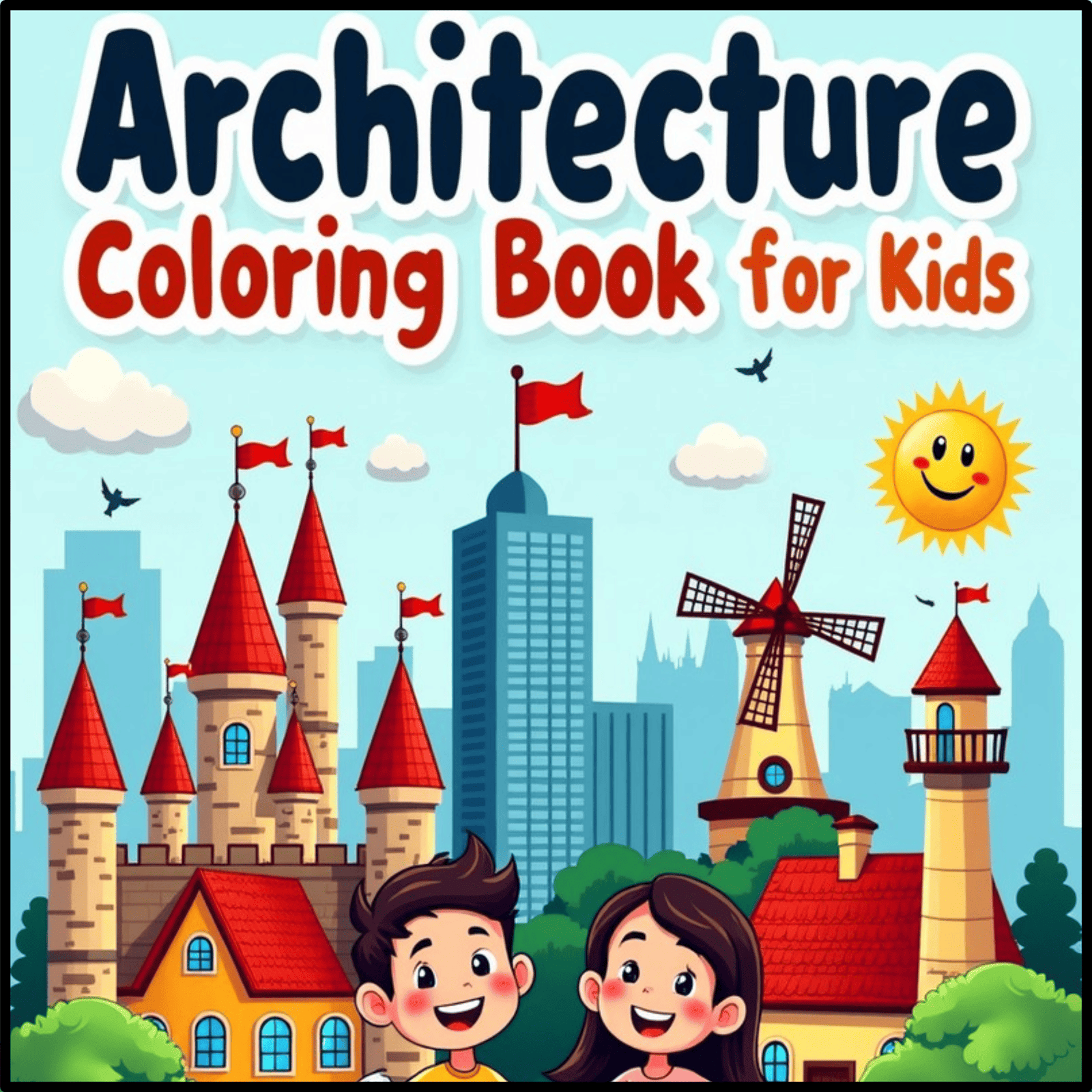 Architecture Coloring Book for Kids